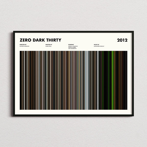 Zero Dark Thirty Movie Barcode Poster