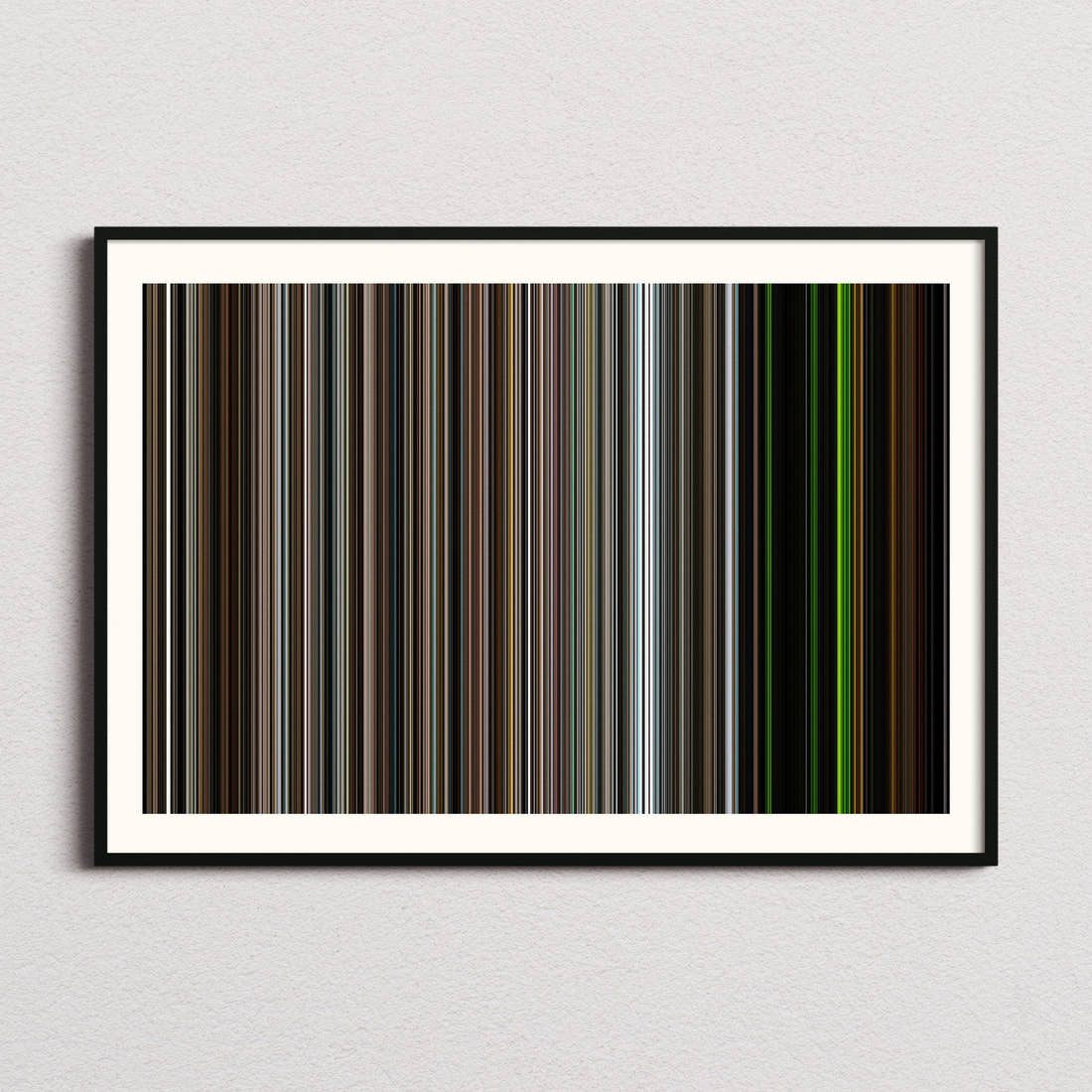 Zero Dark Thirty Movie Barcode Poster - Barcode Only