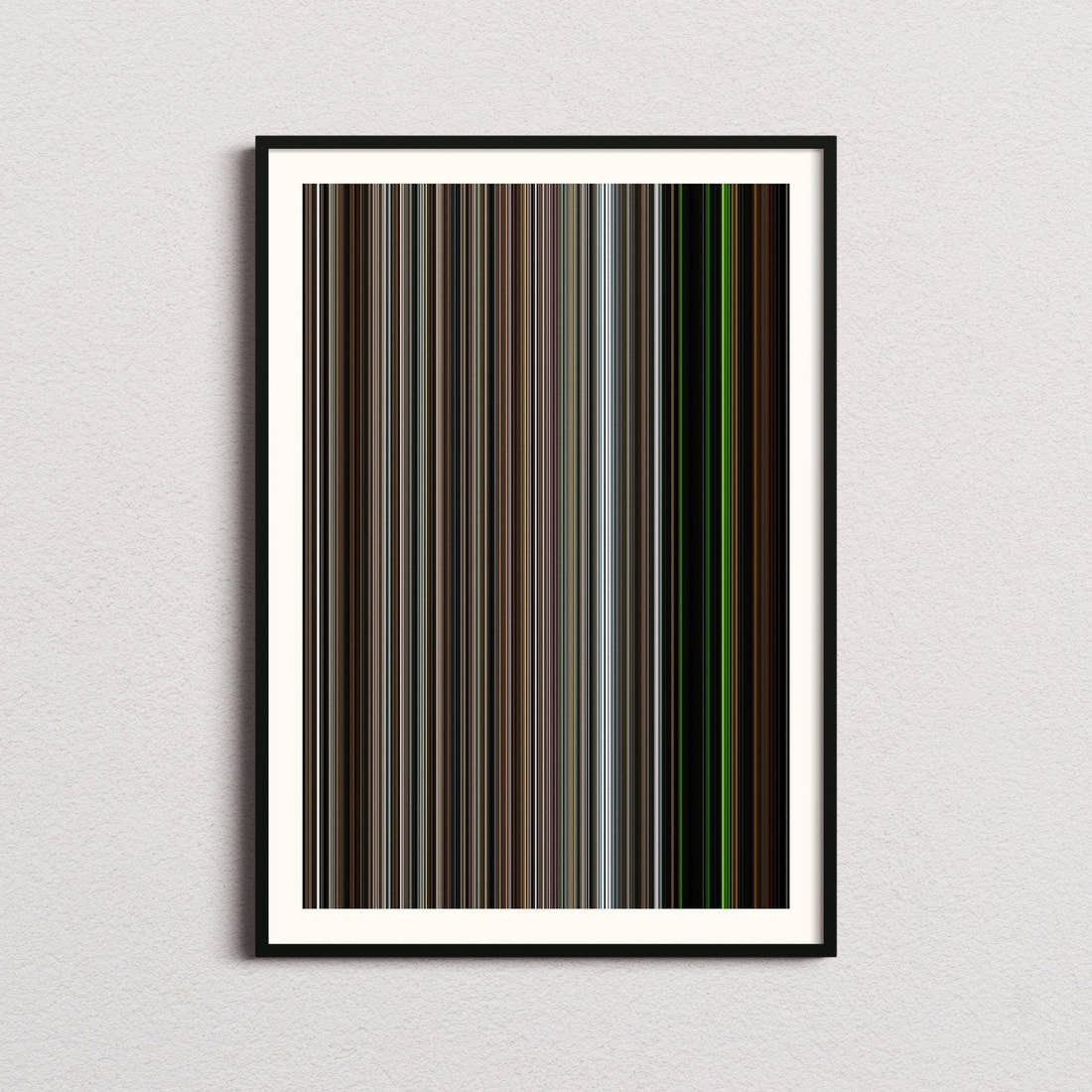 Zero Dark Thirty Movie Barcode Poster - Barcode Only
