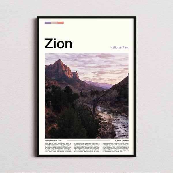 Zion - The Watchman - Travel Print