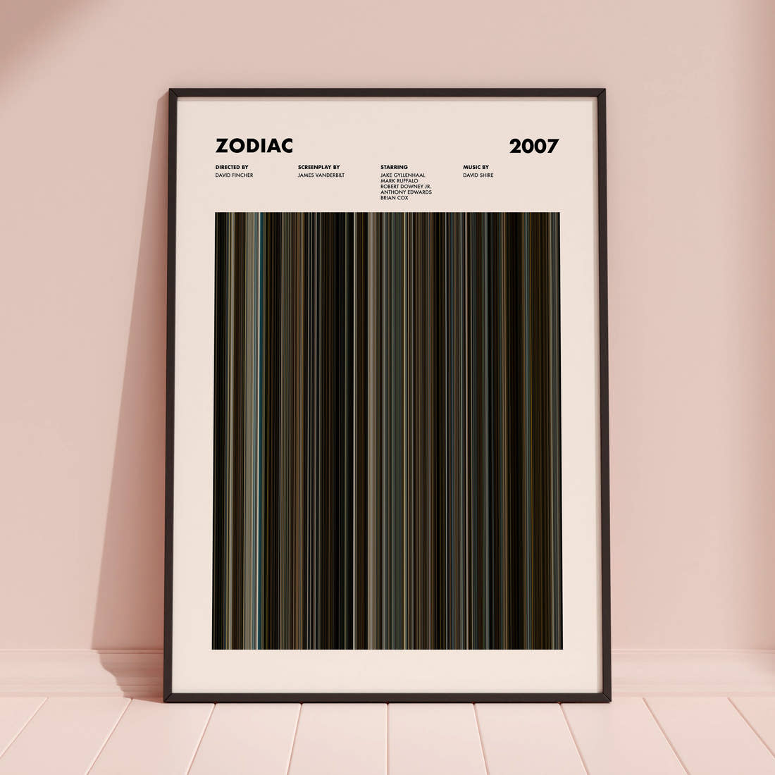 Zodiac Movie Barcode Poster