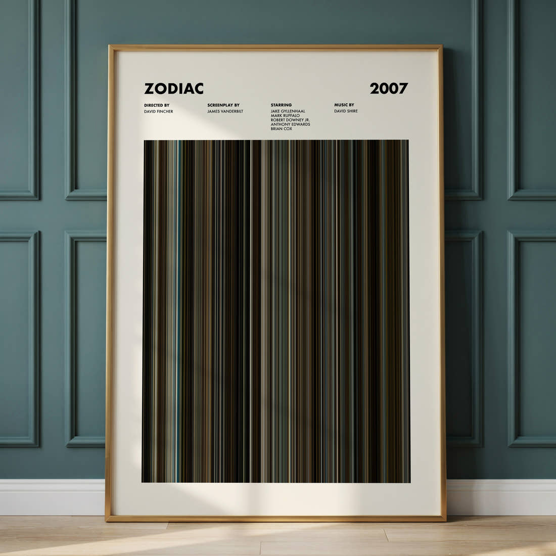 Zodiac Movie Barcode Poster