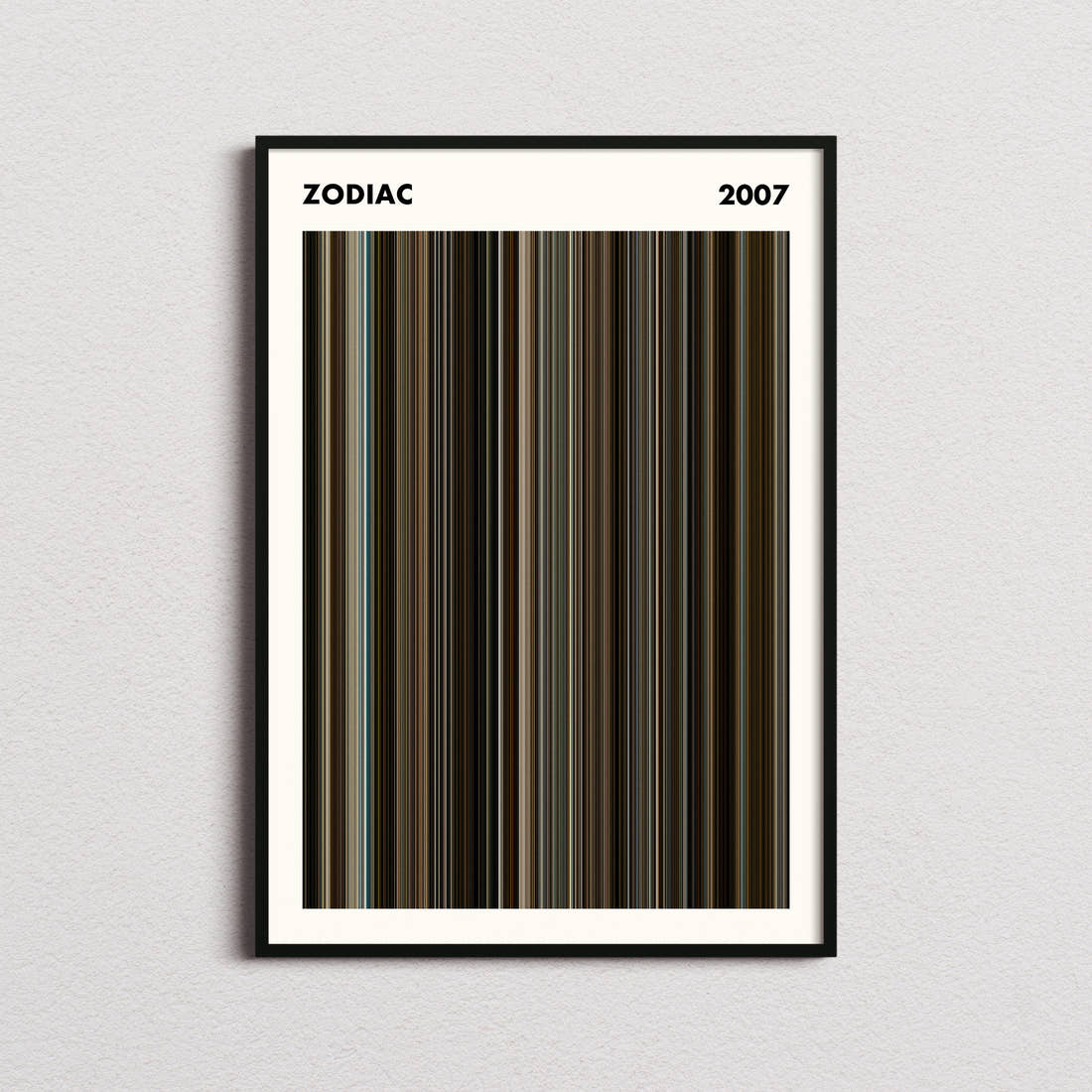 Zodiac Movie Barcode Poster - Simplified